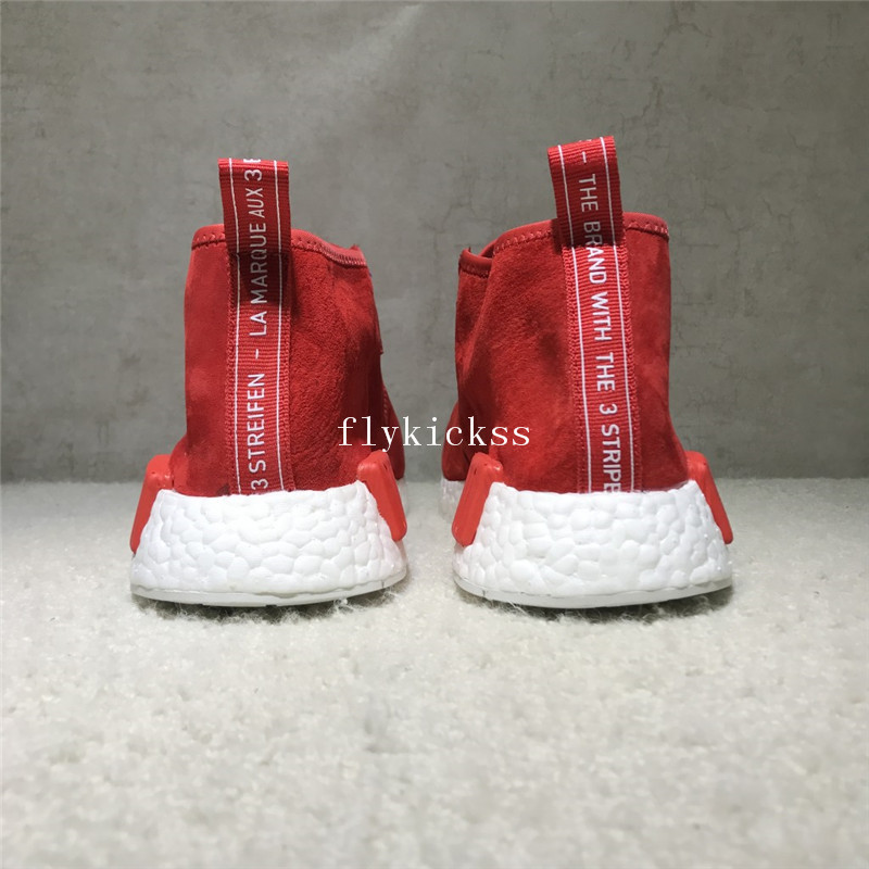 Real Boost Adidas NMD Chukka Suede Red